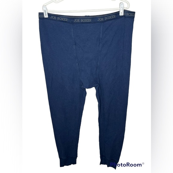 Joe Boxer Blue Thermal Pants Sz XL - Picture 1 of 4
